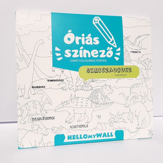 Dinoszaurusz papír óriásszínező