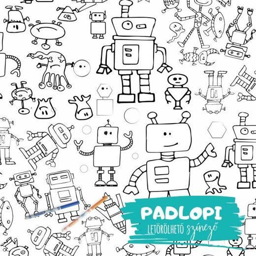 Robotos Padlopi letörölhető színező