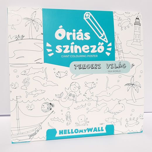 Tengeri világ papír óriásszínező