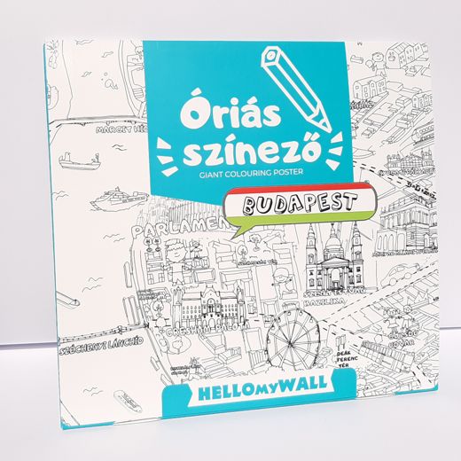 Budapest papír óriásszínező
