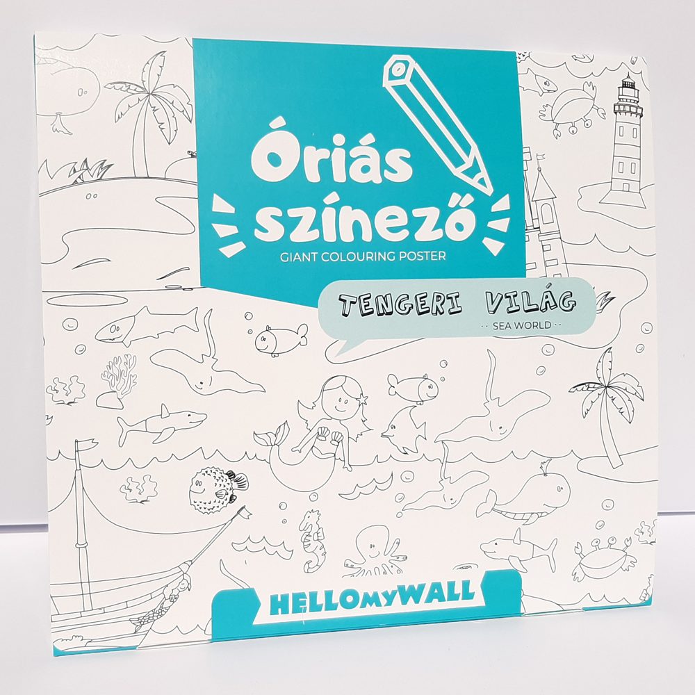 Tengeri világ papír óriásszínező, 3. fotó