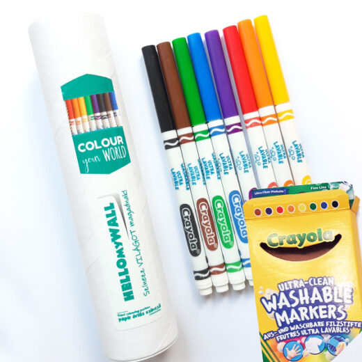 Crayola lemosható filctoll papír hengerben